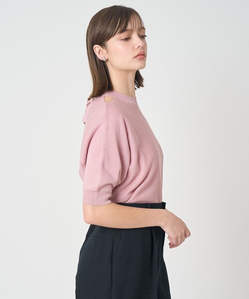 ANAYI(アナイ)の「バックリボンショルダースリット プルオーバー(ニット/セーター・レディース・ミント/ピンク/ブラック/ホワイト・38/36)」の22枚目の写真