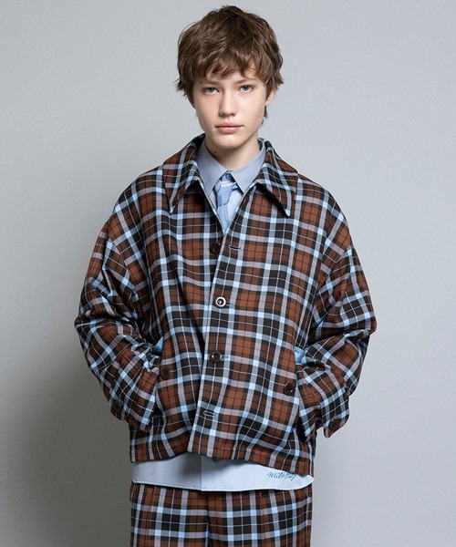 MILKBOY（ミルクボーイ）の「BRICK-CHECK ジャケット（カバーオール・メンズ・B/A・FREE）」の3枚目の写真