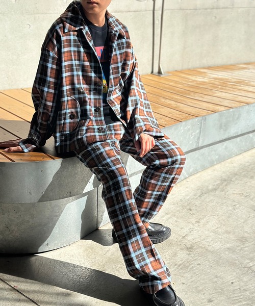 MILKBOY（ミルクボーイ）の「BRICK-CHECK ジャケット（カバーオール・メンズ・B/A・FREE）」の6枚目の写真