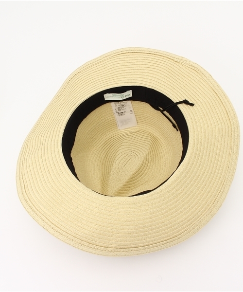 earth music&ecology（アースミュージックアンドエコロジー）の「【宮崎あおいCM着用】【2016summer】広ツバペーパーハット（ハット・レディース・ベージュ/ブラック/オフホワイト・FREE）」の8枚目の写真
