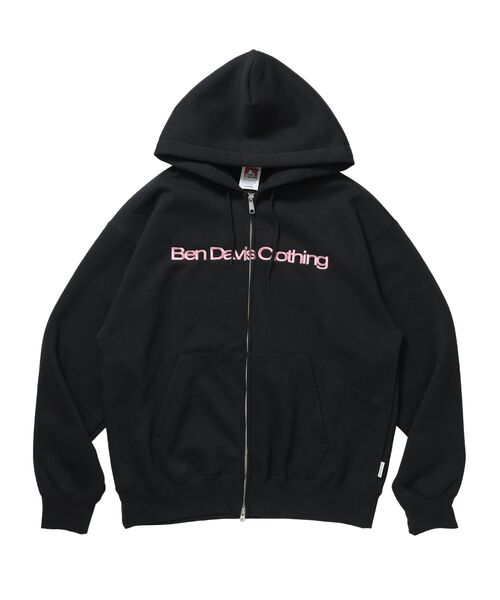 BEN DAVIS(ベンデイビス)の「【BEN DAVIS(ベンデイビス)】HEART CHENILLE ZIP HOODIE / ジップフーディ サガラ刺繍 ハートロゴ 裏起毛 フロント刺繍 カラフル ユニセックス(パーカー・メンズ・グレー/ブラック/ピンク/ネイビー・MEDIUM/X-LARGE/LARGE)」の8枚目の写真