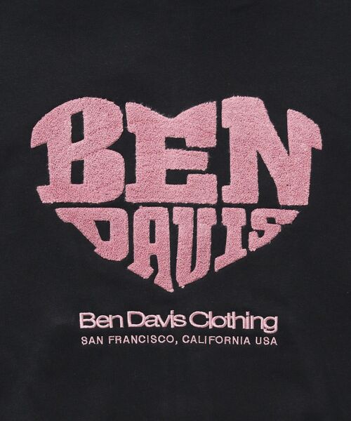 BEN DAVIS(ベンデイビス)の「【BEN DAVIS(ベンデイビス)】HEART CHENILLE ZIP HOODIE / ジップフーディ サガラ刺繍 ハートロゴ 裏起毛 フロント刺繍 カラフル ユニセックス(パーカー・メンズ・グレー/ブラック/ピンク/ネイビー・MEDIUM/X-LARGE/LARGE)」の12枚目の写真