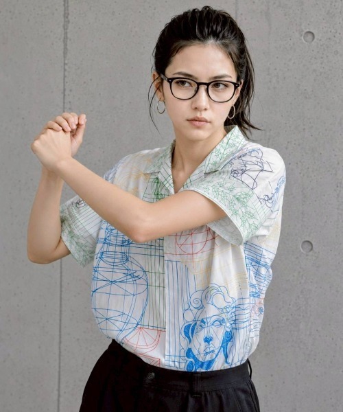 KAMINARI_TOKIO(カミナリトキオ)の「グラフィックブラウス(シャツ/ブラウス・レディース・ホワイト・FREE)」の4枚目の写真