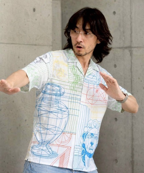 KAMINARI_TOKIO(カミナリトキオ)の「グラフィックブラウス(シャツ/ブラウス・レディース・ホワイト・FREE)」の7枚目の写真