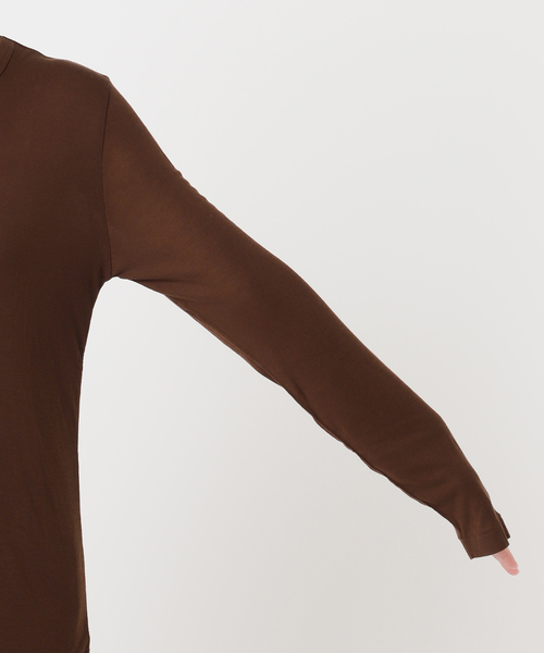JOURNAL STANDARD（ジャーナルスタンダード）の「《追加》ウールMIX シアーロングT（Tシャツ/カットソー・レディース・ブラック系その他/チャコールグレー/ホワイト/ブルー・FREE）」の14枚目の写真