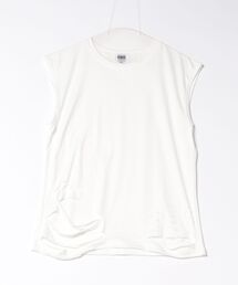 【BENDER TOKYO】裾クラッシュ ダメージ加工 ノースリーブTシャツ