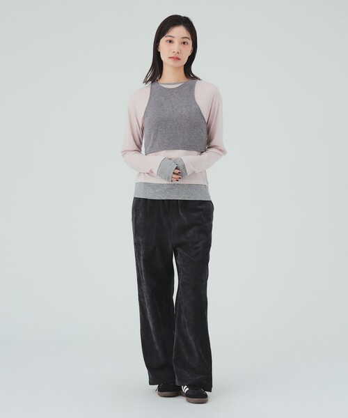 BEAMS HEART（ビームスハート）の「ベイカー イージー パンツ（その他パンツ・レディース・サックスブルー/チャコールグレー/ホワイト系その他5・FREE）」の5枚目の写真