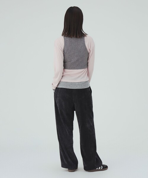 BEAMS HEART（ビームスハート）の「ベイカー イージー パンツ（その他パンツ・レディース・サックスブルー/チャコールグレー/ホワイト系その他5・FREE）」の6枚目の写真