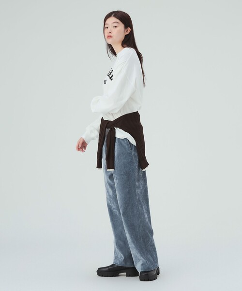 BEAMS HEART（ビームスハート）の「ベイカー イージー パンツ（その他パンツ・レディース・サックスブルー/チャコールグレー/ホワイト系その他5・FREE）」の9枚目の写真