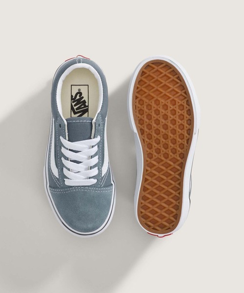 VANS(バンズ)の「キッズ オールドスクール / Old Skool COLOR THEORY STORMY VN000CYVRV21(スニーカー・キッズ・グレイッシュブルー・2/1/13/12/11)」の3枚目の写真