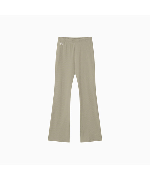 MENASOO(ミナス)の「Move Fit Bootcut Ribbed Pants(スウェットパンツ・レディース・Beige/ブラック/スカイブルー・1/2)」の1枚目の写真
