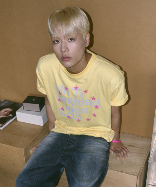 UNTITLED SEOUL（アンタイトル ソウル）の「アンタイトル ステリー ラウンド クロップ 半袖 イエロー（Tシャツ/カットソー・レディース・その他・SMALL/MEDIUM）」の2枚目の写真