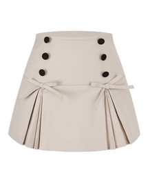 Ribbon Frill Shirring Skirt（スカート）｜andwang（アンドワン）の