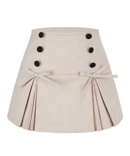 スカート andwang Heritage Pleats Mini Skirt Heritage Pleats Mini Skirt（スカート）｜andwang（アンドワン）の
