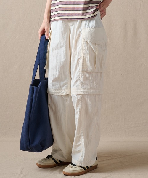 Eddie Bauer（エディーバウアー）の「men's FUDGE×Eddie Bauer ジップオフパンツ（カーゴパンツ・メンズ・アイボリー/ネイビー・S/M/L/XL）」の6枚目の写真