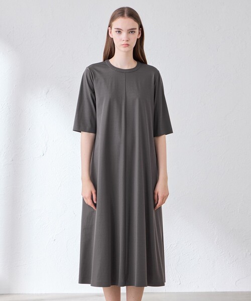 MACKINTOSH LONDON(マッキントッシュ ロンドン)の「【The Essential Collection】プレーティング天竺ワンピース(ワンピース・レディース・パープル系その他4/チャコールグレー・38)」の7枚目の写真