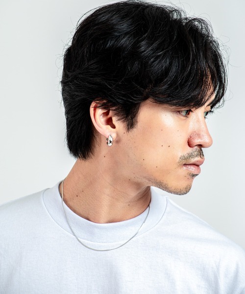 TOM WOOD（トムウッド）の「【TOMWOOD】ice hoop small アイスフープ シルバー ピアス　ユニセックス（ピアス（両耳用）・レディース・シルバー・FREE）」の10枚目の写真