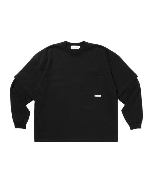 COOTIE PRODUCTIONS（クーティープロダクションズ）の「Open End Yarn Cellie L/S Tee（Tシャツ/カットソー・メンズ・グレー系その他/ブラック・MEDIUM/SMALL/LARGE）」の2枚目の写真