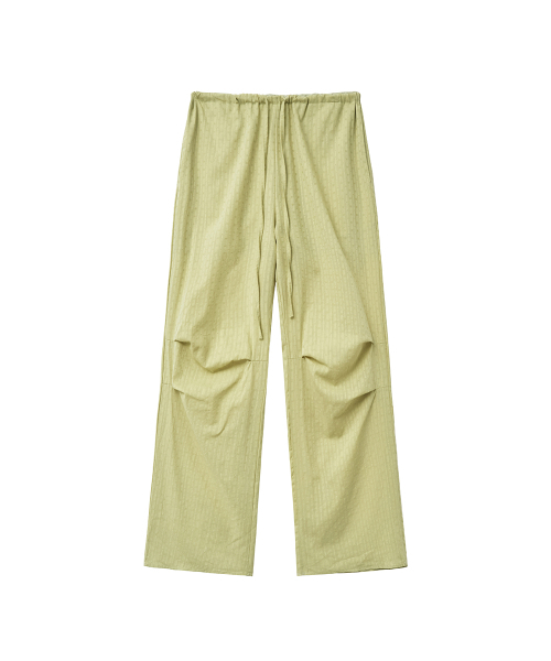 RENSE（レンセ）の「Sheer Tuck Line Pants Green（スウェットパンツ・レディース・その他・OS）」の3枚目の写真