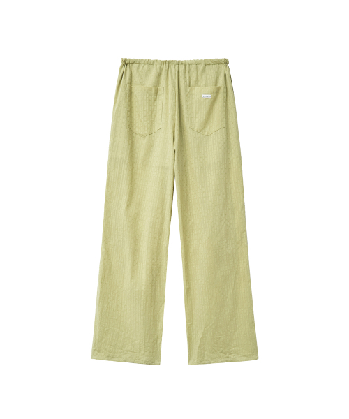 RENSE（レンセ）の「Sheer Tuck Line Pants Green（スウェットパンツ・レディース・その他・OS）」の4枚目の写真