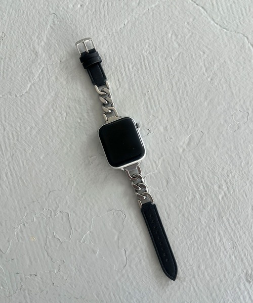 LOWRYS FARM（ローリーズファーム）の「【ステンレス】AppleWatch チェーンゴウヒバンド　1051688/GOODS（デジタル腕時計・レディース・ベージュ/ブラック・FREE）」の2枚目の写真
