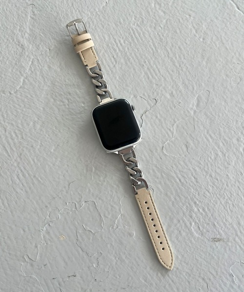 LOWRYS FARM（ローリーズファーム）の「【ステンレス】AppleWatch チェーンゴウヒバンド　1051688/GOODS（デジタル腕時計・レディース・ベージュ/ブラック・FREE）」の20枚目の写真