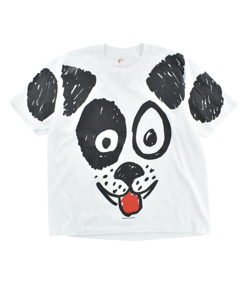 LABORATORY R(ラボラトリーアール)の「【USED】80’s HEF-T “Dog” AOP アニマル Tシャツ USA製(Tシャツ/カットソー・メンズ・ホワイト・X-LARGE)」の1枚目の写真