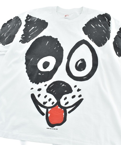 LABORATORY R(ラボラトリーアール)の「【USED】80’s HEF-T “Dog” AOP アニマル Tシャツ USA製(Tシャツ/カットソー・メンズ・ホワイト・X-LARGE)」の2枚目の写真