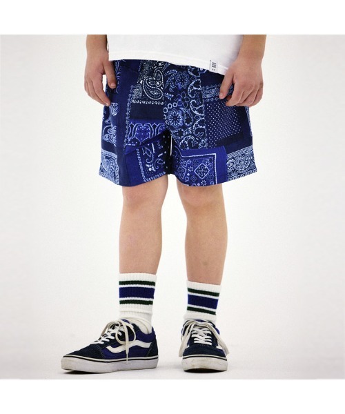 Smoothy(スムージー)の「Smoothy × BEDWIN Collaboration Bandana Shorts / スムージー × ベドウィン コラボレーション バンダナショーツ(その他パンツ・キッズ・ネイビー・2/3/4/5)」の3枚目の写真