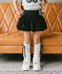 URBAN CHERRY（アーバンチェリー）の「【U.TRACK ユードットトラック】"インナーパンツ付き"サイドラインリボンバルーンスカート（スカート）」