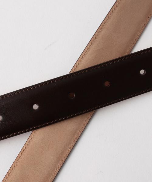 green label relaxing(グリーンレーベルリラクシング)の「★OP ATQ BUCKEL CALF 28 ベルト◆(ベルト・メンズ・ブラック/ダークブラウン・32inch/34inch/36inch)」の4枚目の写真