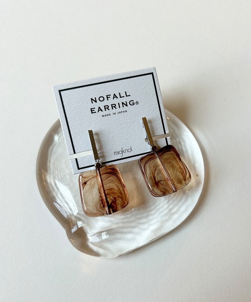 NO WAY（ノーウェイ）の「/Bz/ｽｸｴｱべっ甲ﾉｰﾌｫｰﾙｲﾔﾘﾝｸﾞ(RB)（イヤリング・レディース・シルバー/ゴールド・FREE）」の2枚目の写真