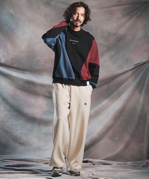 ANGENEHM(アンゲネーム)の「mp15293-Wool-Blend Bonded Baggy Pants バギーパンツ(AG07-011acg)(その他パンツ・メンズ・グレー/ブラック/ライトベージュ・S/M/L)」の19枚目の写真