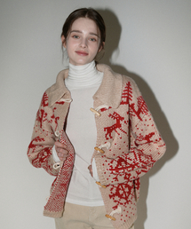Nordic Toggle Botton Knit Cardigan (beige)