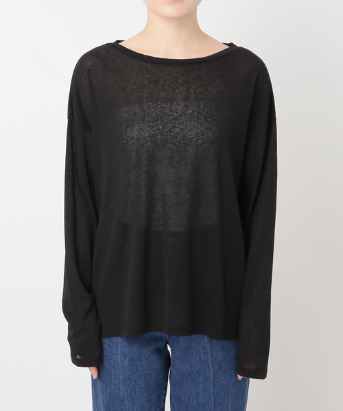 B.C STOCK(ベーセーストック)の「《追加5》ウォッシャブル / スラブシアーロンTEE(Tシャツ/カットソー・レディース・ピンク系その他/ブラック/グリーン/ホワイト・FREE)」の17枚目の写真