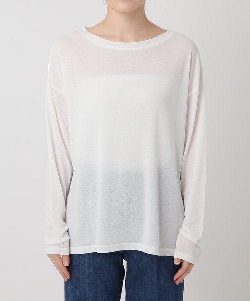 B.C STOCK(ベーセーストック)の「《追加5》ウォッシャブル / スラブシアーロンTEE(Tシャツ/カットソー・レディース・ピンク系その他/ブラック/グリーン/ホワイト・FREE)」の19枚目の写真