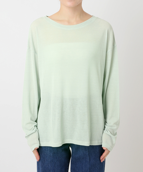 B.C STOCK(ベーセーストック)の「《追加5》ウォッシャブル / スラブシアーロンTEE(Tシャツ/カットソー・レディース・ピンク系その他/ブラック/グリーン/ホワイト・FREE)」の21枚目の写真