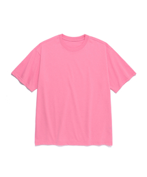 BLANKIT（ブランキット）の「ベーシックソフト無地クルーネックTシャツ（ピンク）（Tシャツ/カットソー）」