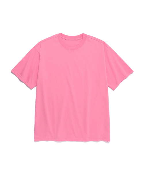 BLANKIT(ブランキット)の「ベーシックソフト無地クルーネックTシャツ(ピンク)(Tシャツ/カットソー・メンズ・その他・SMALL)」の1枚目の写真