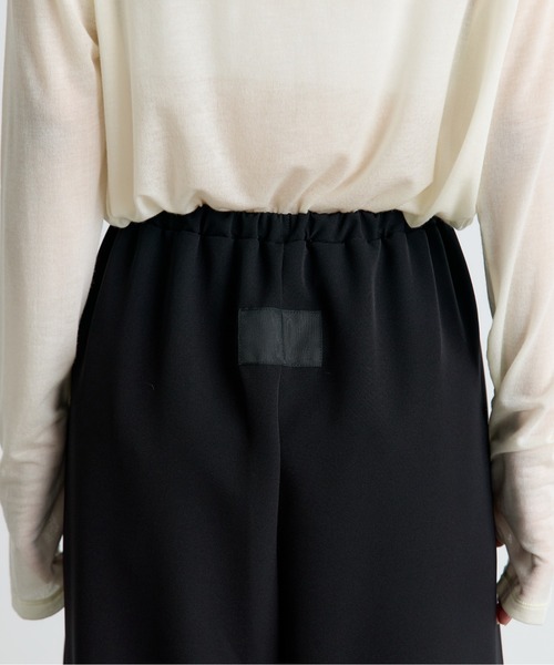 COGTHEBIGSMOKE(コグザビッグスモーク)の「【COGTHEBIGSMOKE/コグザビッグスモーク】ALISON TROUSERS/カットソーワイドパンツ(その他パンツ・レディース・ブラック/アイボリー・1)」の15枚目の写真
