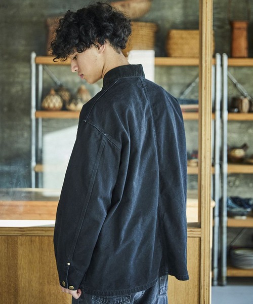 orSlow（オアスロウ）の「orSlow/オアスロウ RELAX FIT OXFORD COVERALL リラックスフィット デニムカバーオール 切り替えデザイン アメカジ ヴィンテージライク 2026年秋冬 秋服（カバーオール・メンズ・ブラック・2/3）」の22枚目の写真