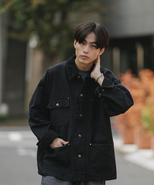 orSlow（オアスロウ）の「orSlow/オアスロウ RELAX FIT OXFORD COVERALL リラックスフィット デニムカバーオール 切り替えデザイン アメカジ ヴィンテージライク 2026年秋冬 秋服（カバーオール・メンズ・ブラック・2/3）」の18枚目の写真