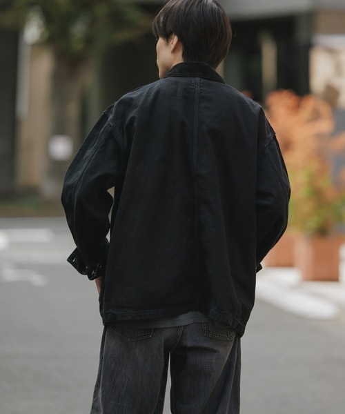 orSlow（オアスロウ）の「orSlow/オアスロウ RELAX FIT OXFORD COVERALL リラックスフィット デニムカバーオール 切り替えデザイン アメカジ ヴィンテージライク 2026年秋冬 秋服（カバーオール・メンズ・ブラック・2/3）」の17枚目の写真