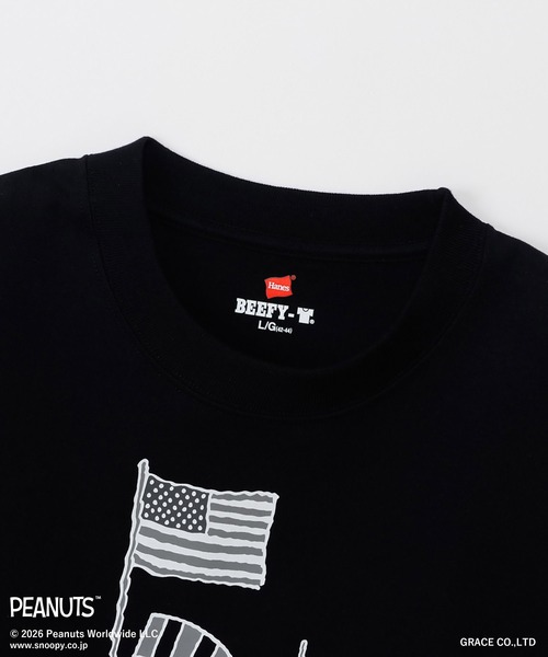 HANES(ヘインズ)の「【Hanes/ヘインズ】メンズ ビーフィー PEANUTS×BEEFY-T ロングスリーブTシャツ(Tシャツ/カットソー・メンズ・ホワイト/ブラック・LARGE/MEDIUM/XX-LARGE/X-LARGE/SMALL)」の12枚目の写真