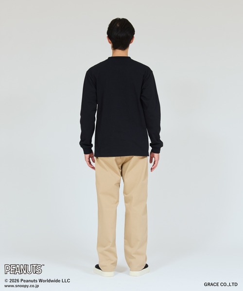 HANES(ヘインズ)の「【Hanes/ヘインズ】メンズ ビーフィー PEANUTS×BEEFY-T ロングスリーブTシャツ(Tシャツ/カットソー・メンズ・ホワイト/ブラック・LARGE/MEDIUM/XX-LARGE/X-LARGE/SMALL)」の6枚目の写真
