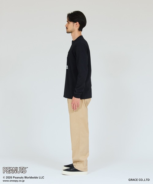 HANES(ヘインズ)の「【Hanes/ヘインズ】メンズ ビーフィー PEANUTS×BEEFY-T ロングスリーブTシャツ(Tシャツ/カットソー・メンズ・ホワイト/ブラック・LARGE/MEDIUM/XX-LARGE/X-LARGE/SMALL)」の7枚目の写真
