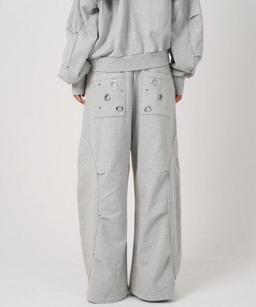 ROYAL FLASH（ロイヤルフラッシュ）の「MITSUKI/ミツキ/EYELET TUCK SWEAT PANTS（スウェットパンツ・レディース・ブラック/グレー・S/M）」の17枚目の写真