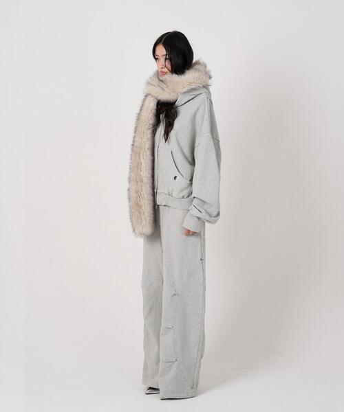 ROYAL FLASH（ロイヤルフラッシュ）の「MITSUKI/ミツキ/EYELET TUCK SWEAT PANTS（スウェットパンツ・レディース・ブラック/グレー・S/M）」の20枚目の写真