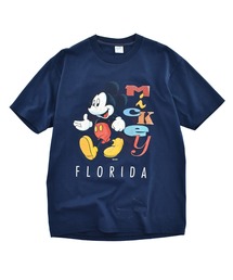 【USED】90’s Disney “Mickey FLORIDA” キャラクターTシャツ USA製