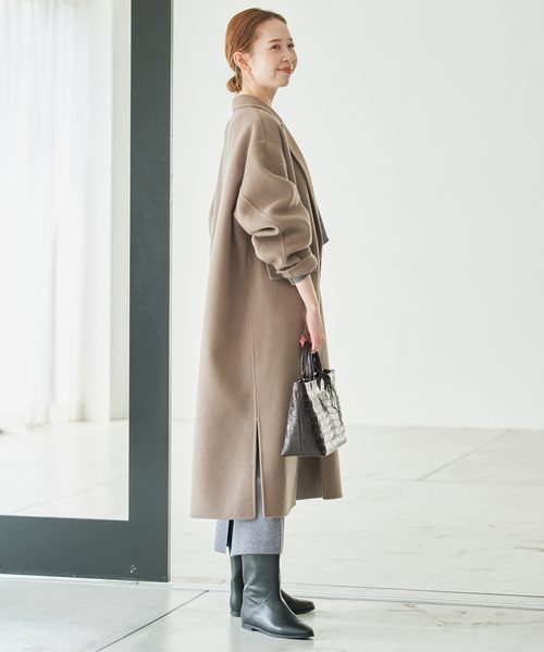 SLOBE IENA(スローブイエナ)の「《WEB限定カラーあり/シリーズあり/》ウォッシャブルスムースニットスカート(スカート・レディース・ブラック/チャコールグレー/ネイビー・FREE)」の9枚目の写真